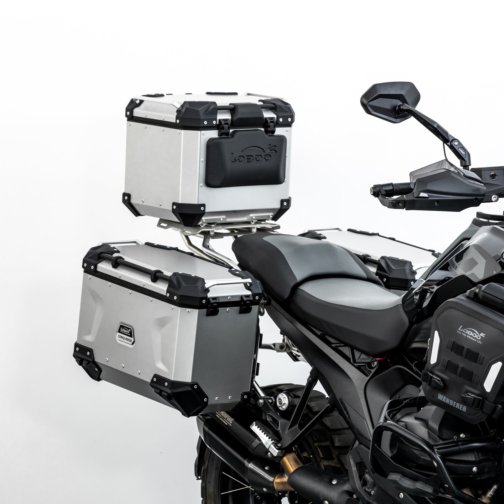 LOBOO CONQUEROR アルミニウム製バイク用ラゲッジシステム BMW R1300GS