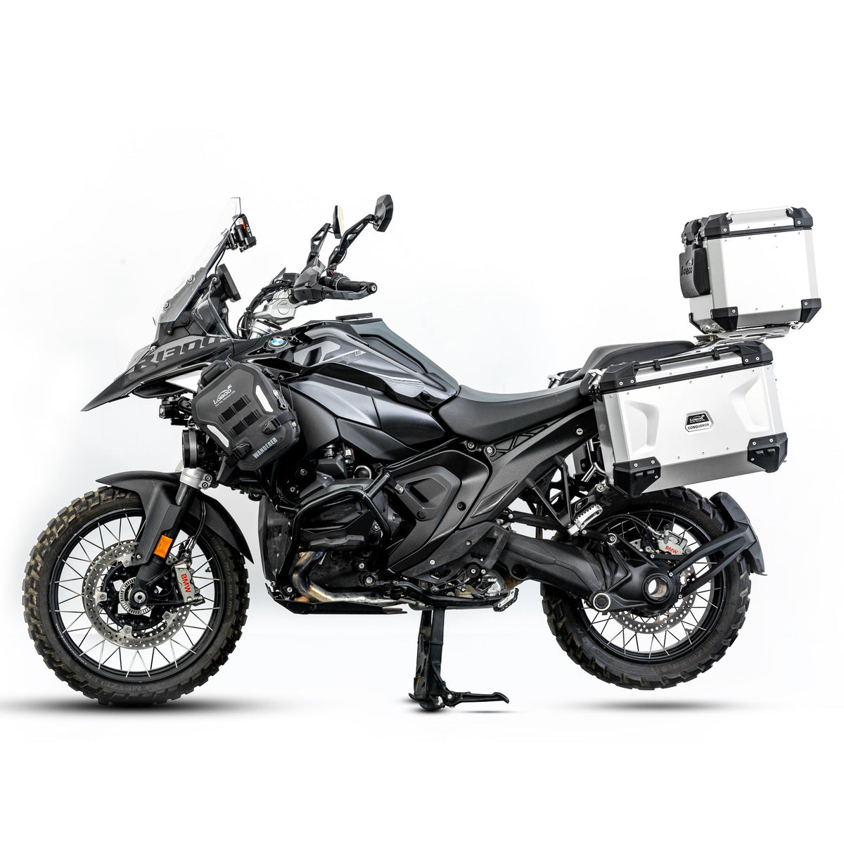 JP151B Side Case Rack for BMW R1300GS Adventure | Fits PIKE TRACKER & CONQUEROR Cases, WANDERER Waterproof Bags - LOBOO