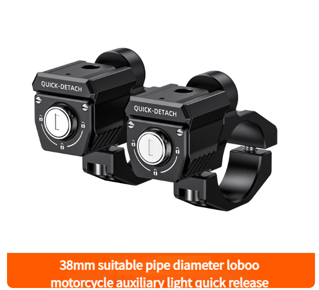 L7S Motorcycle Auxiliary Lights – 15000LM High/Low Beam Driving Fog Lamps, 3 Warning Modes, IP68 Waterproof, CNC Alloy Housing, Fits 22–28mm Bars (Pair) - LOBOO