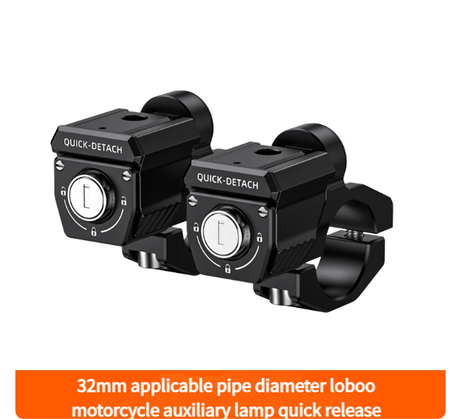 L7S Motorcycle Auxiliary Lights – 15000LM High/Low Beam Driving Fog Lamps, 3 Warning Modes, IP68 Waterproof, CNC Alloy Housing, Fits 22–28mm Bars (Pair) - LOBOO