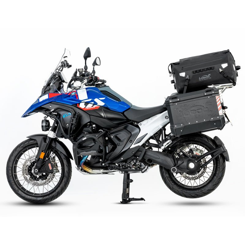 LOBOO Alps 46L Waterproof Tail Bag | IPX7 TPU Motorcycle Dry Bag with 1.5L Hydration Bladder - LOBOO