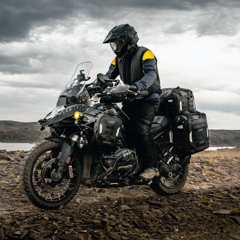 LOBOO Alps Inflatable Waterproof Side Bags (23L/30L) | Shock - Absorbing Soft Panniers with Anti - Theft Lock - LOBOO