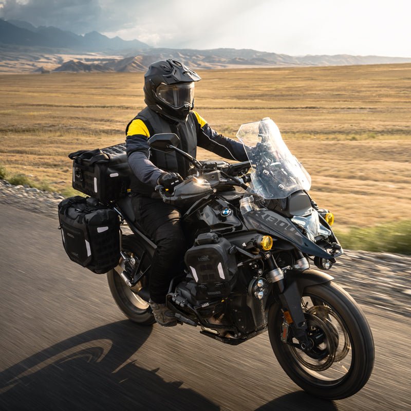 LOBOO Alps Inflatable Waterproof Side Bags (23L/30L) | Shock - Absorbing Soft Panniers with Anti - Theft Lock - LOBOO