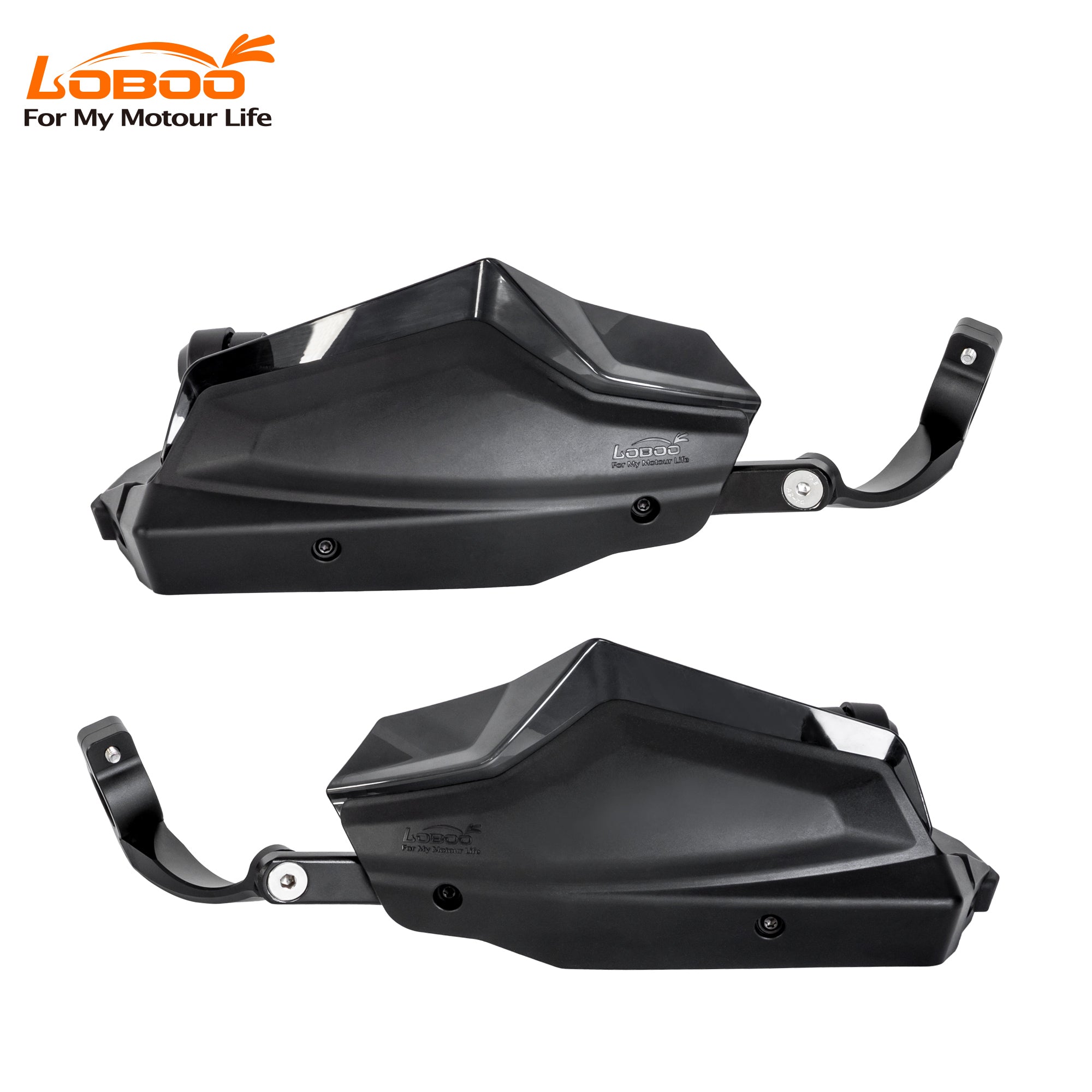 LOBOO Aluminum Handguard System for KTM 790/890 & Norden 901 | Adjustable Windshield & Crash Protection - LOBOO
