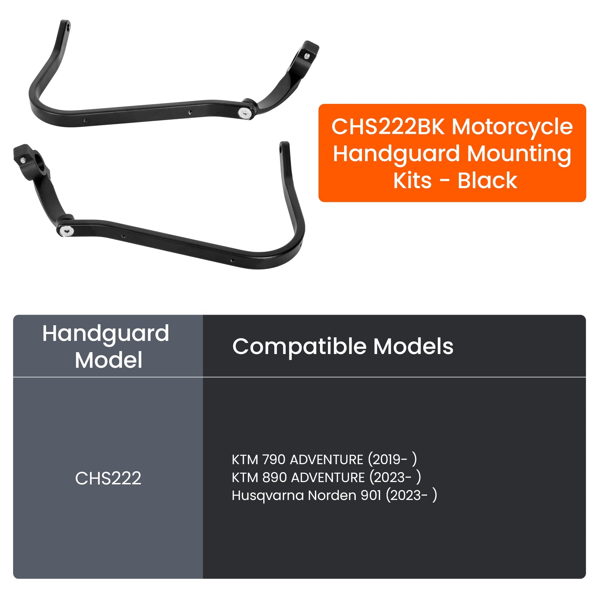 LOBOO Aluminum Handguard System for KTM 790/890 & Norden 901 | Adjustable Windshield & Crash Protection - LOBOO