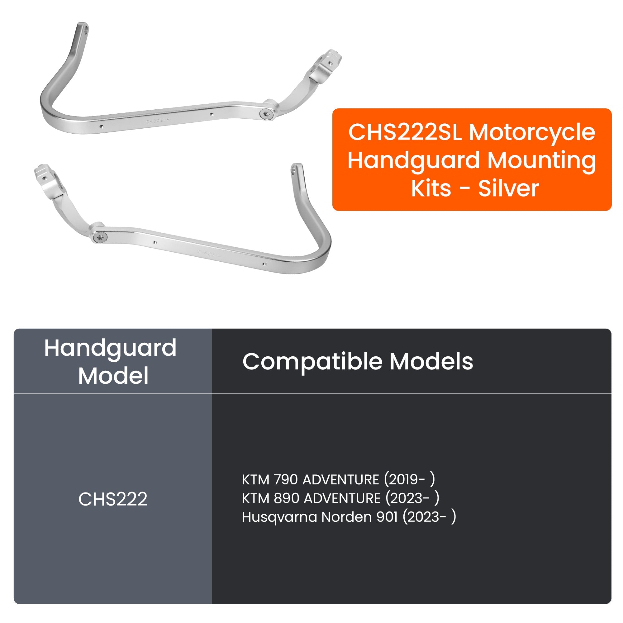 LOBOO Aluminum Handguard System for KTM 790/890 & Norden 901 | Adjustable Windshield & Crash Protection - LOBOO