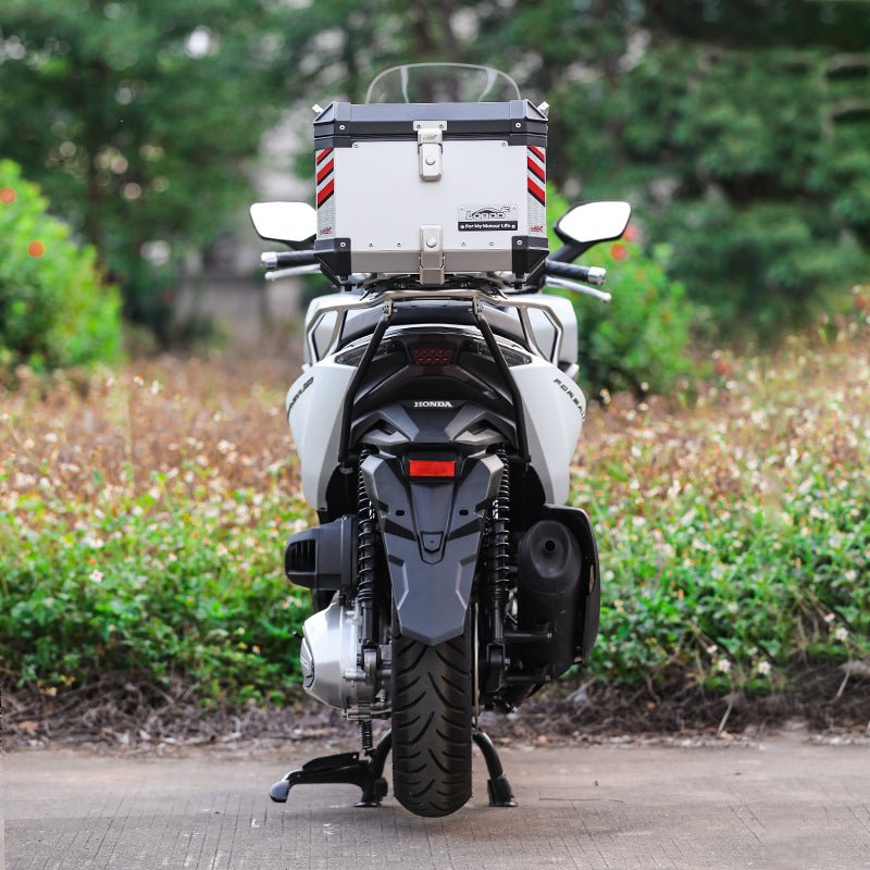 LOBOO Aluminum Top Case Set for Honda Forza 350 (2021+) | Adjustable Sliding Rack System & Smart Light - LOBOO