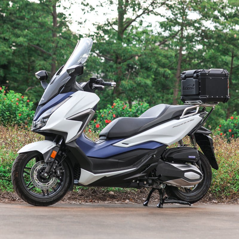 LOBOO Aluminum Top Case Set for Honda Forza 350 (2021+) | Adjustable Sliding Rack System & Smart Light - LOBOO