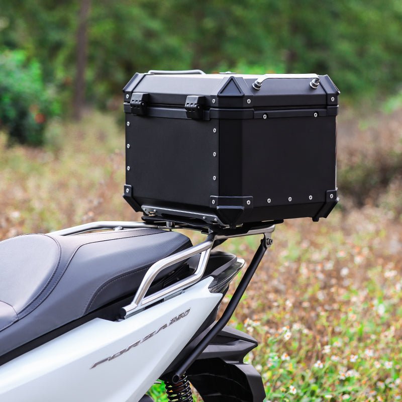 LOBOO Aluminum Top Case Set for Honda Forza 350 (2021+) | Adjustable Sliding Rack System & Smart Light - LOBOO