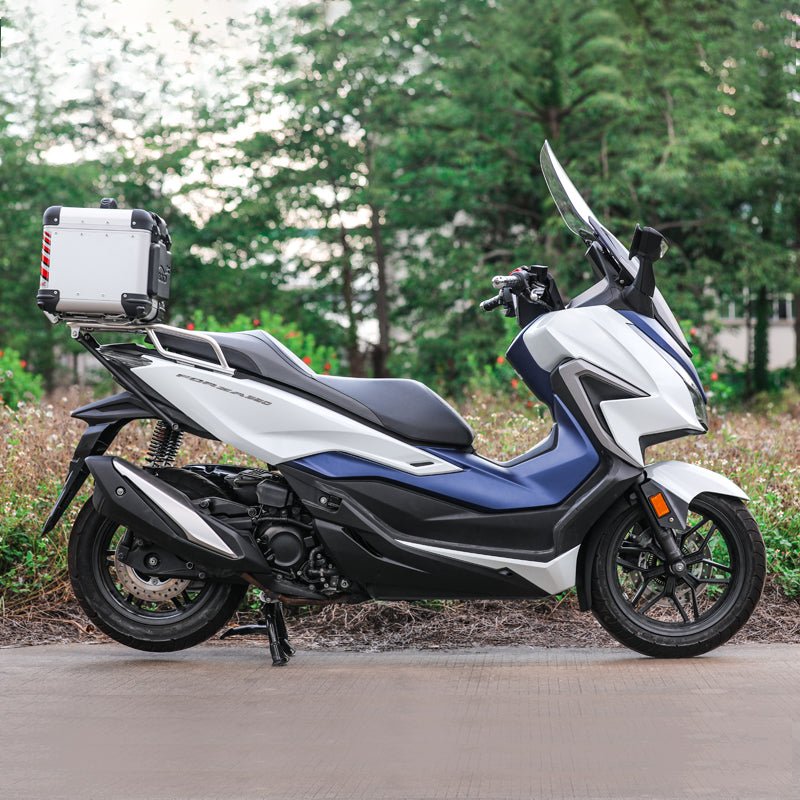 LOBOO Aluminum Top Case Set for Honda Forza 350 (2021+) | Adjustable Sliding Rack System & Smart Light - LOBOO