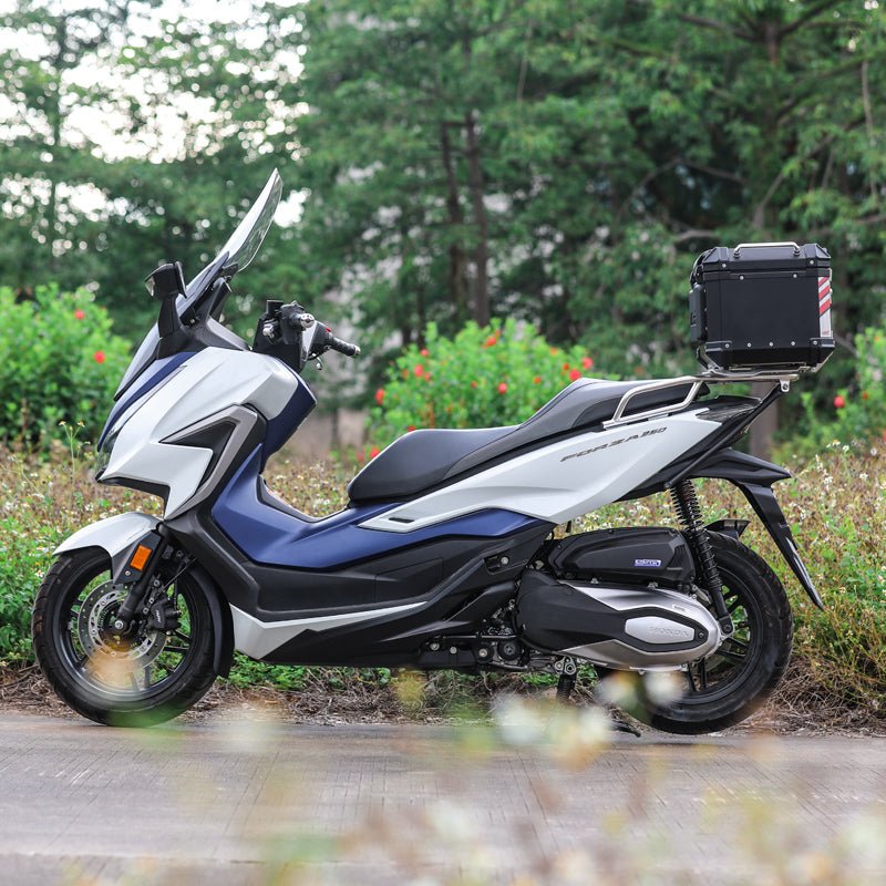 LOBOO Aluminum Top Case Set for Honda Forza 350 (2021+) | Adjustable Sliding Rack System & Smart Light - LOBOO