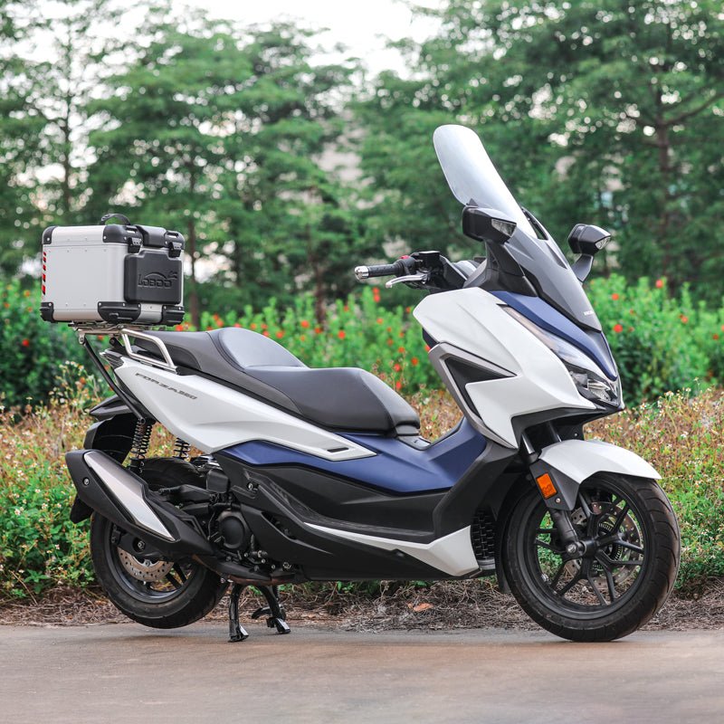 LOBOO Aluminum Top Case Set for Honda Forza 350 (2021+) | Adjustable Sliding Rack System & Smart Light - LOBOO