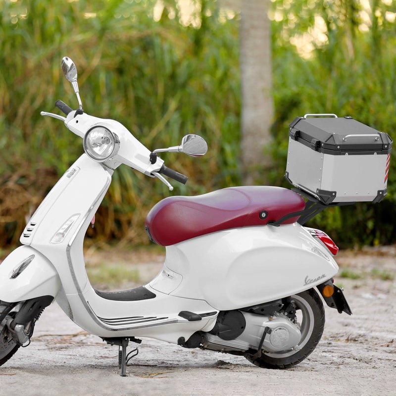 LOBOO Aluminum Top Case Set for Vespa 150 / 300 | Adjustable Sliding Rack System & Smart Light - LOBOO