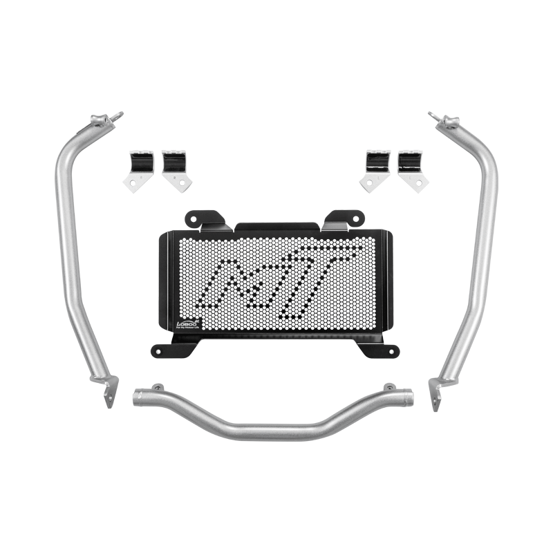 LOBOO Auxiliary Lower Crash Bar + Radiator Guard for CFMOTO 700MT (2024+) | Dual Protection Kit - LOBOO