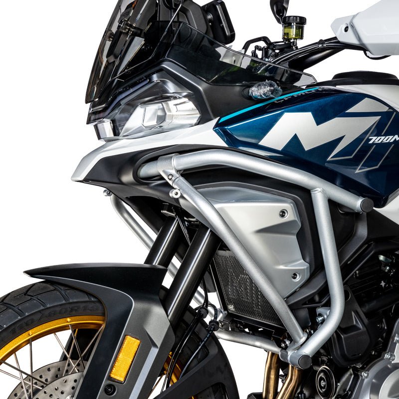 LOBOO Auxiliary Lower Crash Bar + Radiator Guard for CFMOTO 700MT (2024+) | Dual Protection Kit - LOBOO