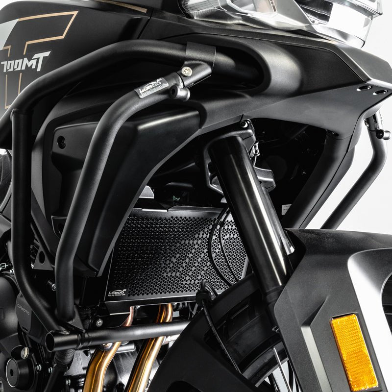 LOBOO Auxiliary Lower Crash Bar + Radiator Guard for CFMOTO 700MT (2024+) | Dual Protection Kit - LOBOO