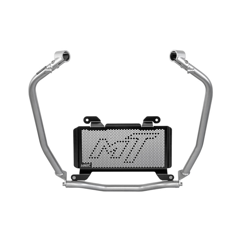 LOBOO Auxiliary Lower Crash Bar + Radiator Guard for CFMOTO 700MT (2024+) | Dual Protection Kit - LOBOO