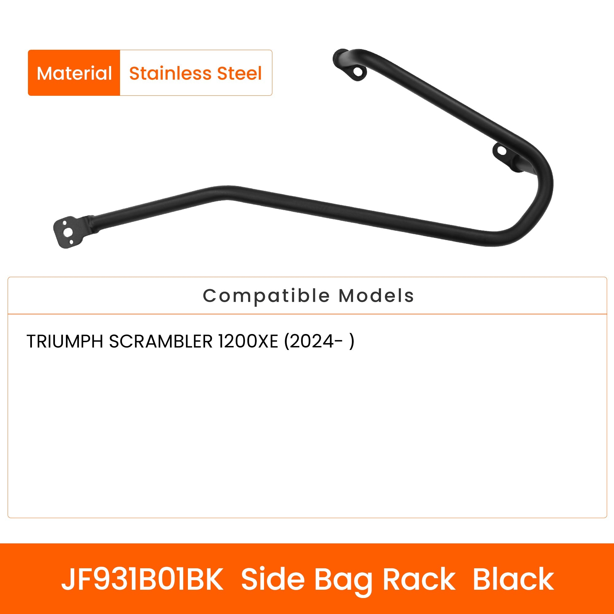 LOBOO Side Bag Rack for TRIUMPH SCRAMBLER 1200XE (2024-) | JF931B01