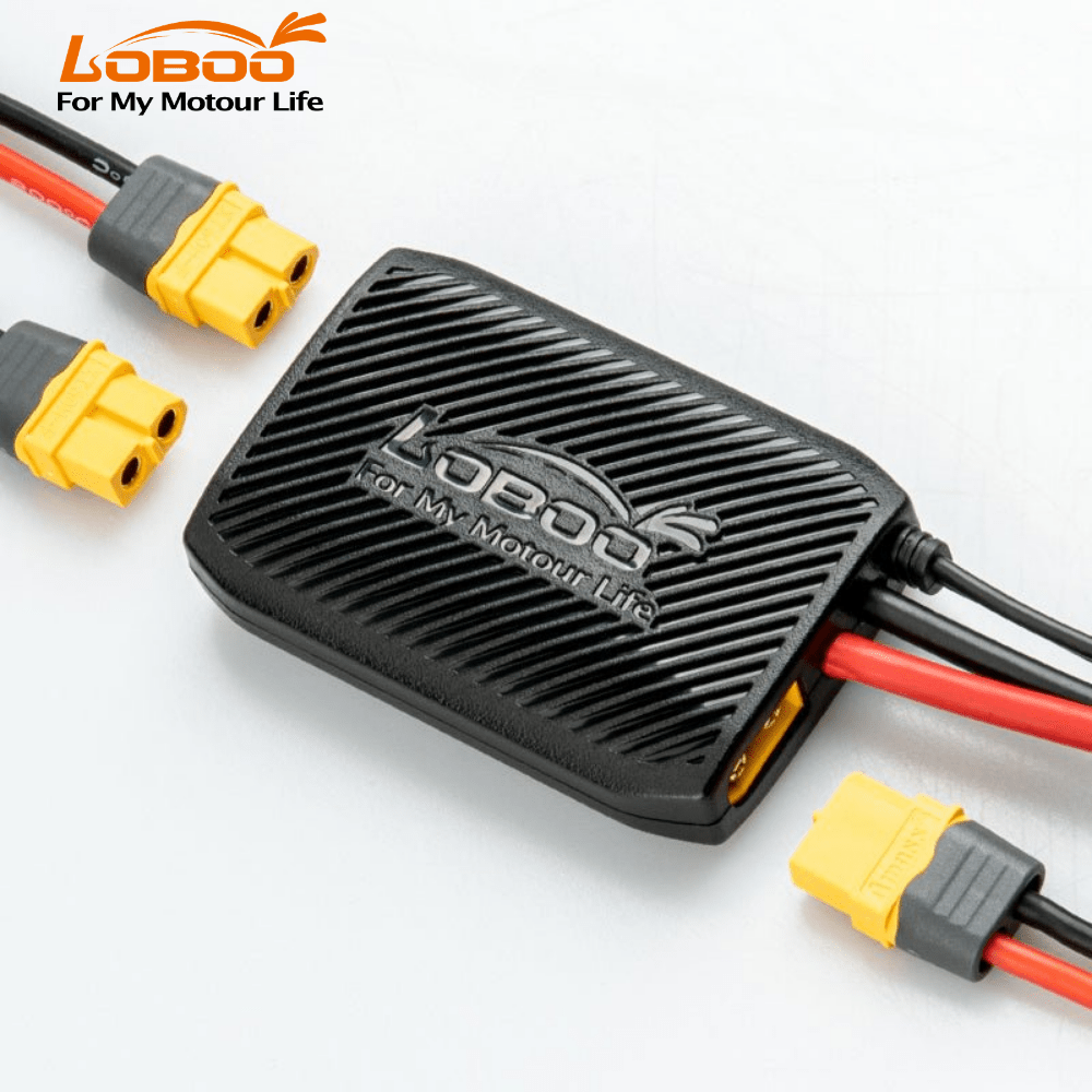 LOBOO CB20 / CB10 Smart Battery Protector & Electronics Manager - 480W 3-Way Power Distribution Module for Motorcycles - IP65 Waterproof - Intelligent Accessory Power Hub - LOBOO