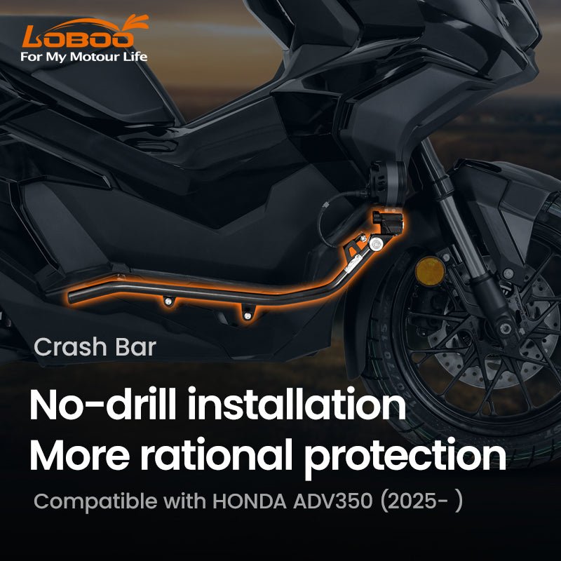 LOBOO CHG511 Engine Guard Crash Bar for Honda ADV350 (2025+) | No - Drill Install - LOBOO
