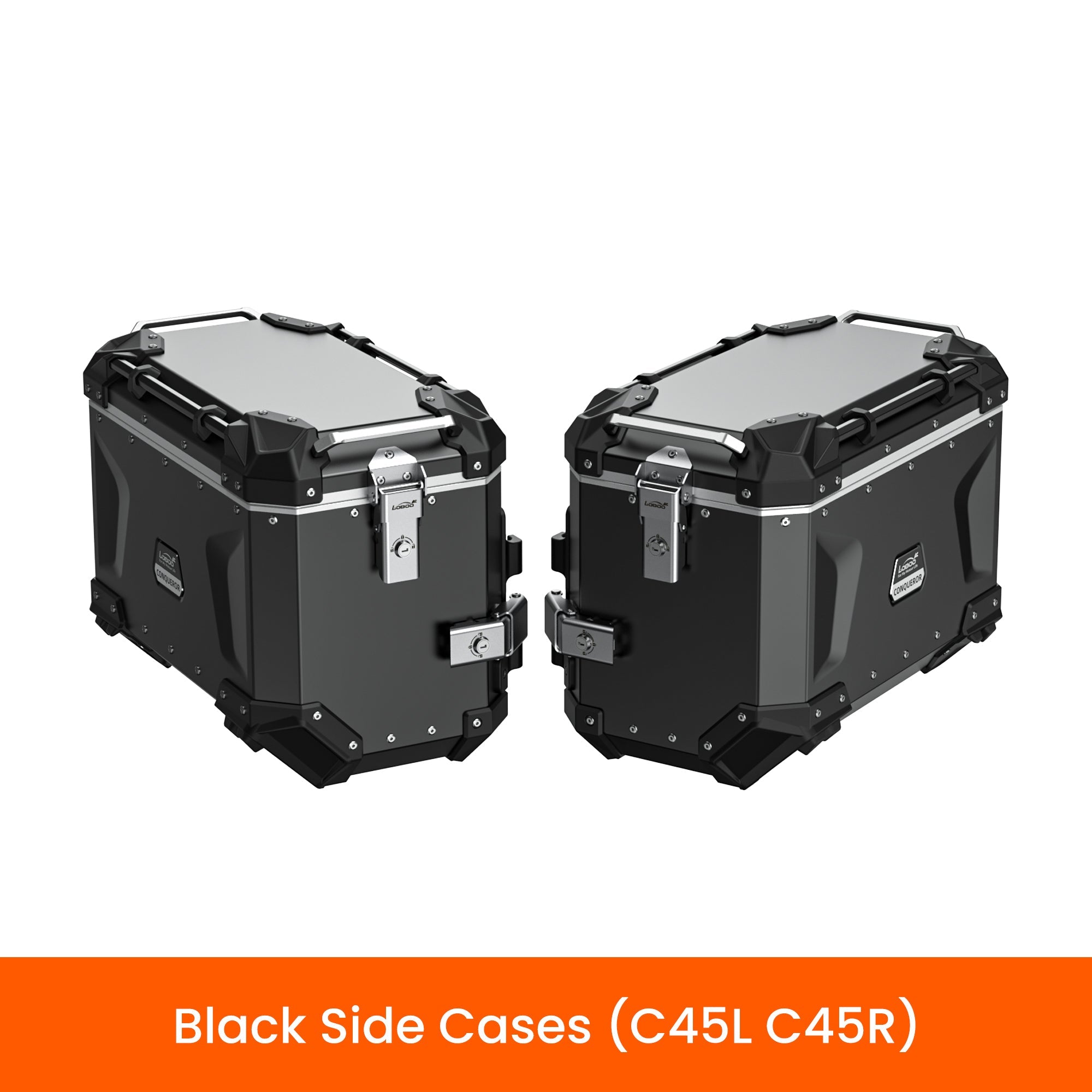 LOBOO CONQUEROR Aluminum Motorcycle Luggage System | BMW R1300GS / R1300GS Adventure - LOBOO