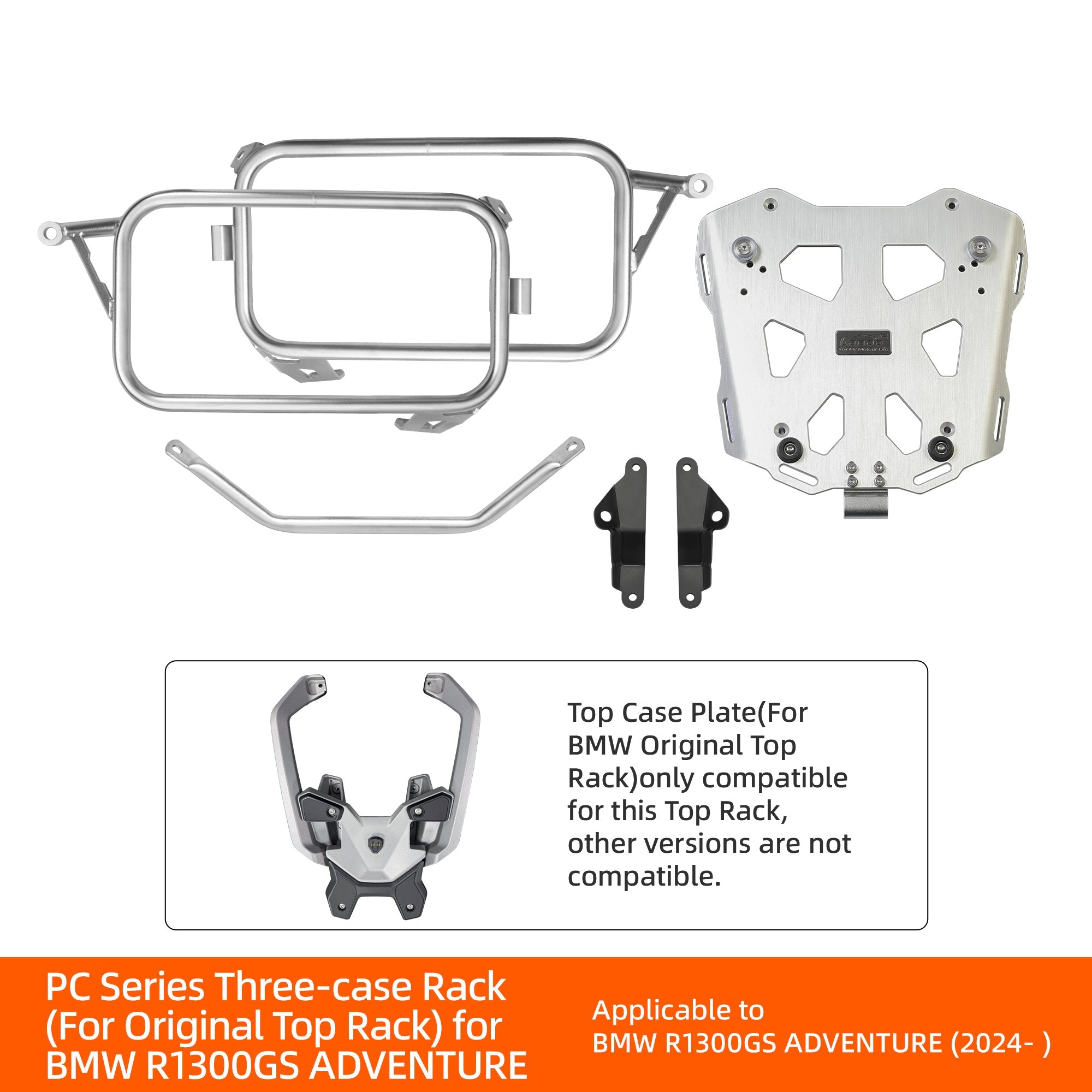 LOBOO CONQUEROR Aluminum Motorcycle Luggage System | BMW R1300GS / R1300GS Adventure - LOBOO