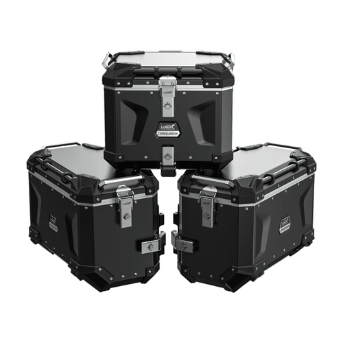 LOBOO CONQUEROR Aluminum Motorcycle Luggage System for BMW R1300GS & ADV - LOBOO