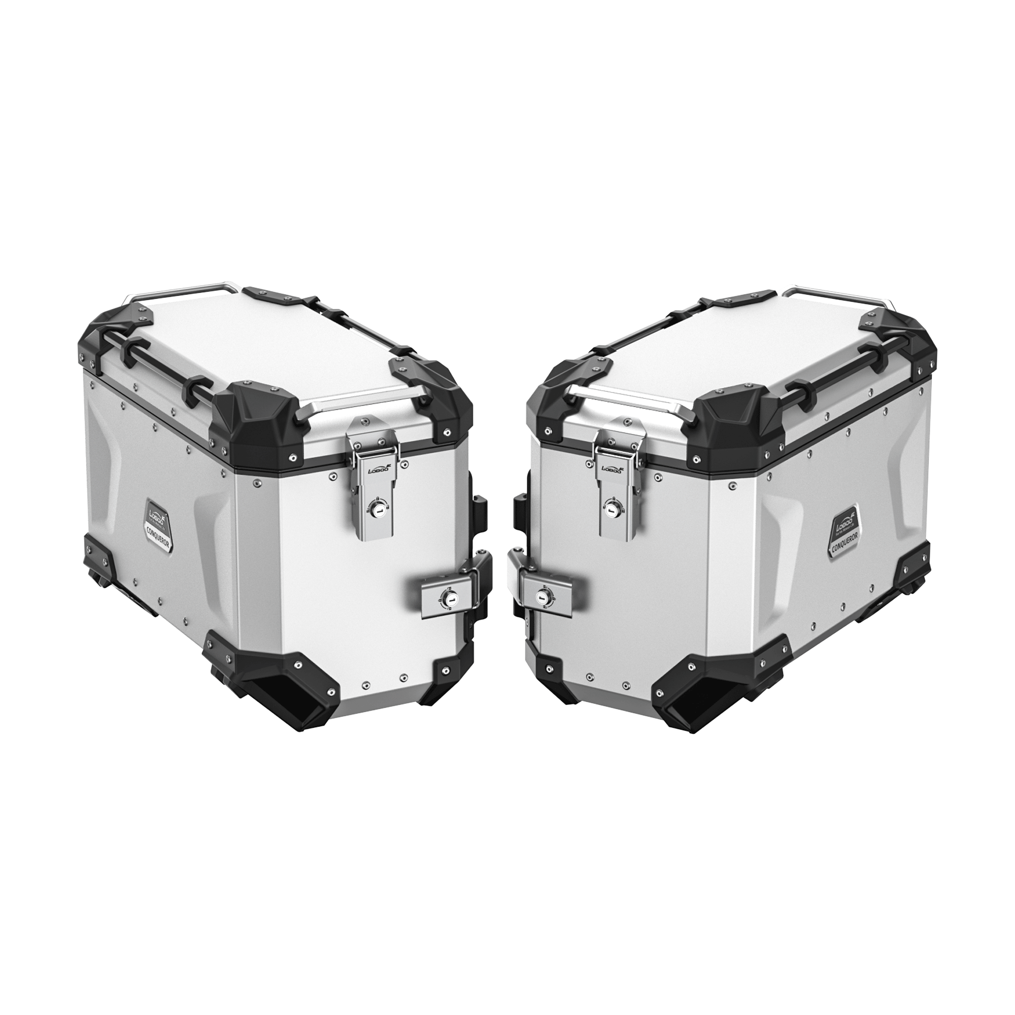 LOBOO CONQUEROR Aluminum Motorcycle Luggage System for BMW R1300GS & ADV - LOBOO