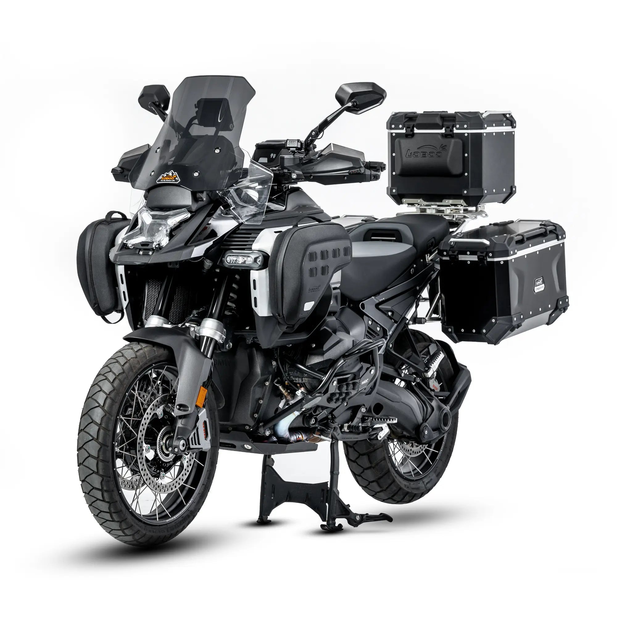 LOBOO Crash Bar Bags (5L Pair) for BMW R1300GS Adventure (2024+) - Anti - Theft EVA Hard Shell Storage - LOBOO