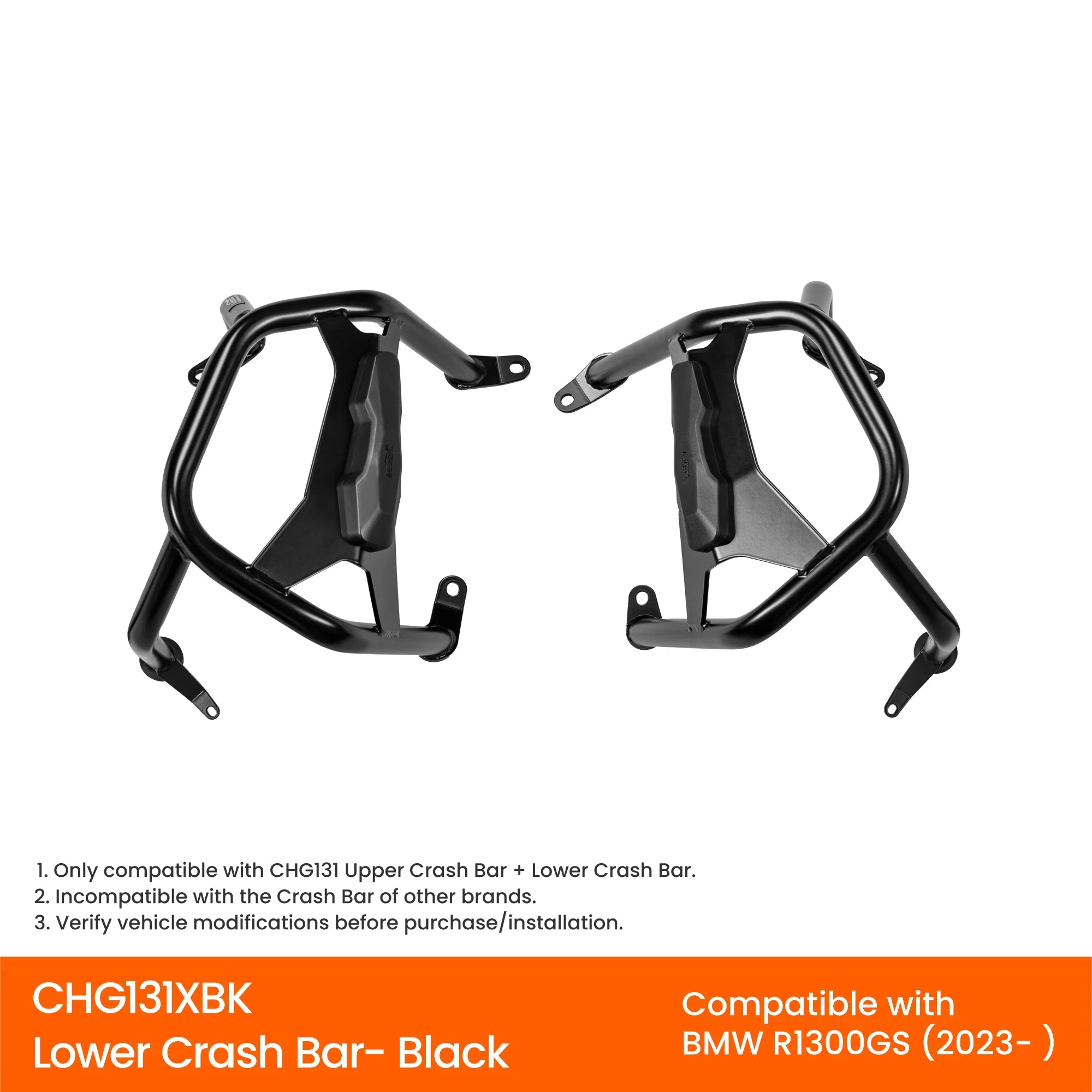 LOBOO CHG131 Lower Crash Bar BMW R1300GS Black