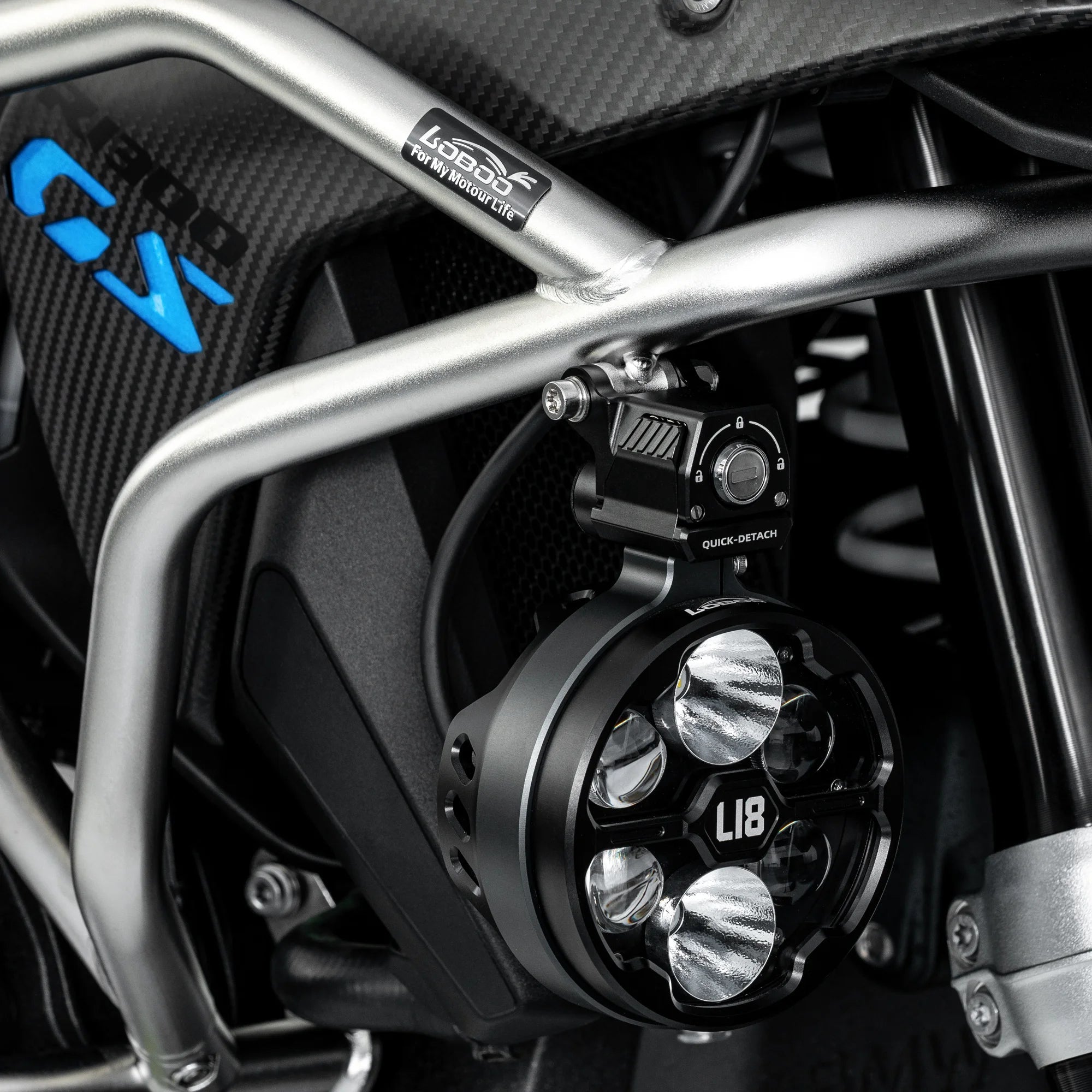 LOBOO CHG131 crash bar BMW R1300GS lower bar detail