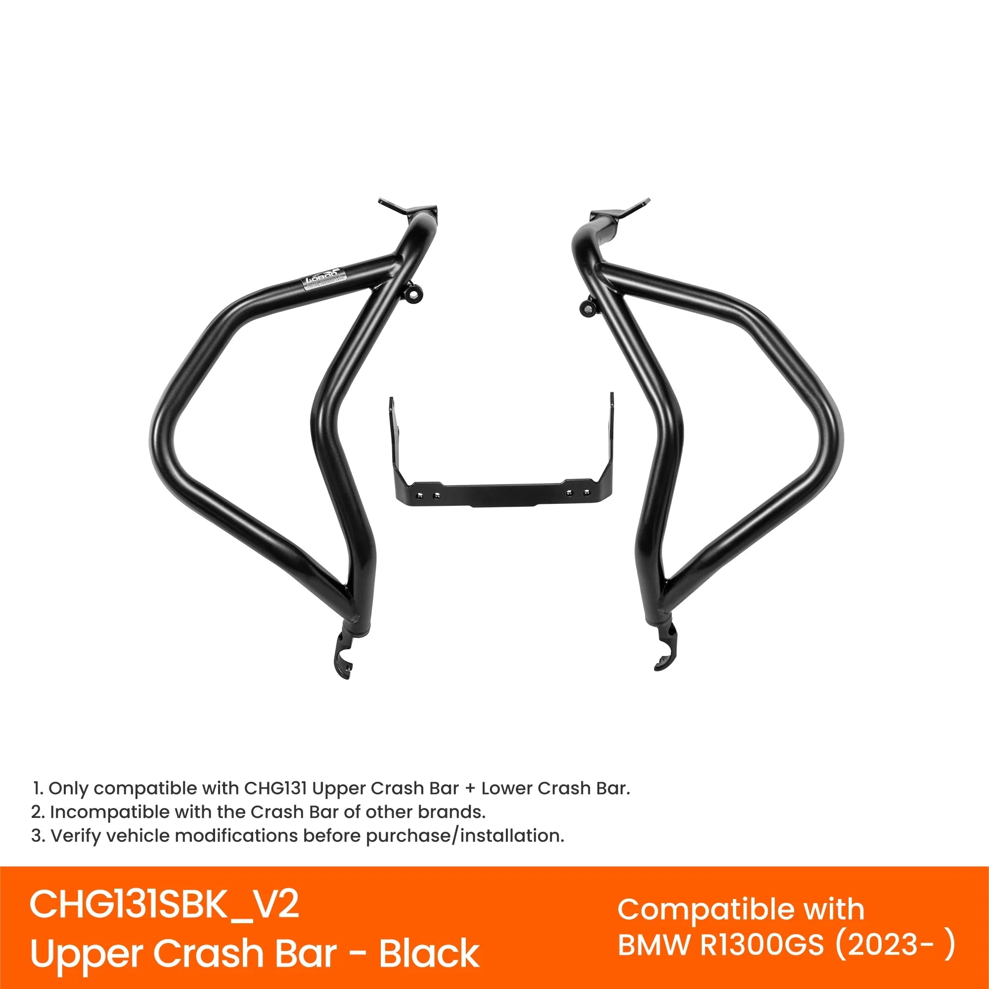 LOBOO CHG131 Upper Crash Bar BMW R1300GS Black