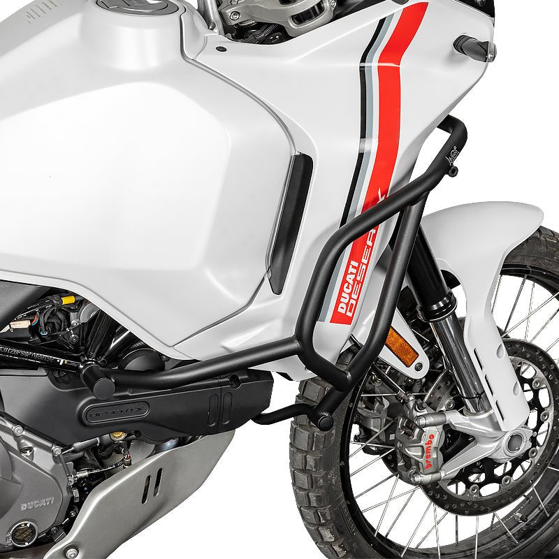 LOBOO Crash Bar for Ducati Desert X (2023+) | 304 Stainless Steel Engine Guard & Aux Light Mount - LOBOO