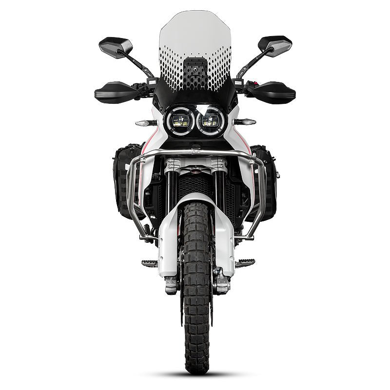 LOBOO Crash Bar for Ducati Desert X (2023+) | 304 Stainless Steel Engine Guard & Aux Light Mount - LOBOO