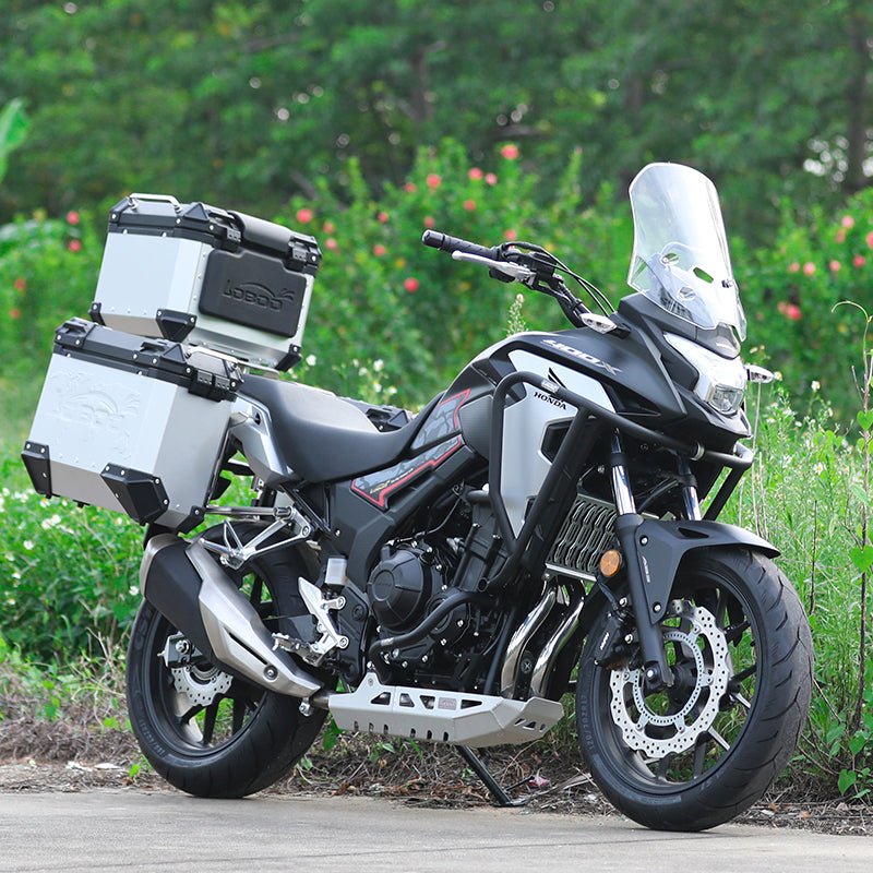 LOBOO Crash Bar for Honda CB400X (2021+) & CB500X (2019+) | 304 Stainless Steel Upper & Lower Engine Guard - LOBOO
