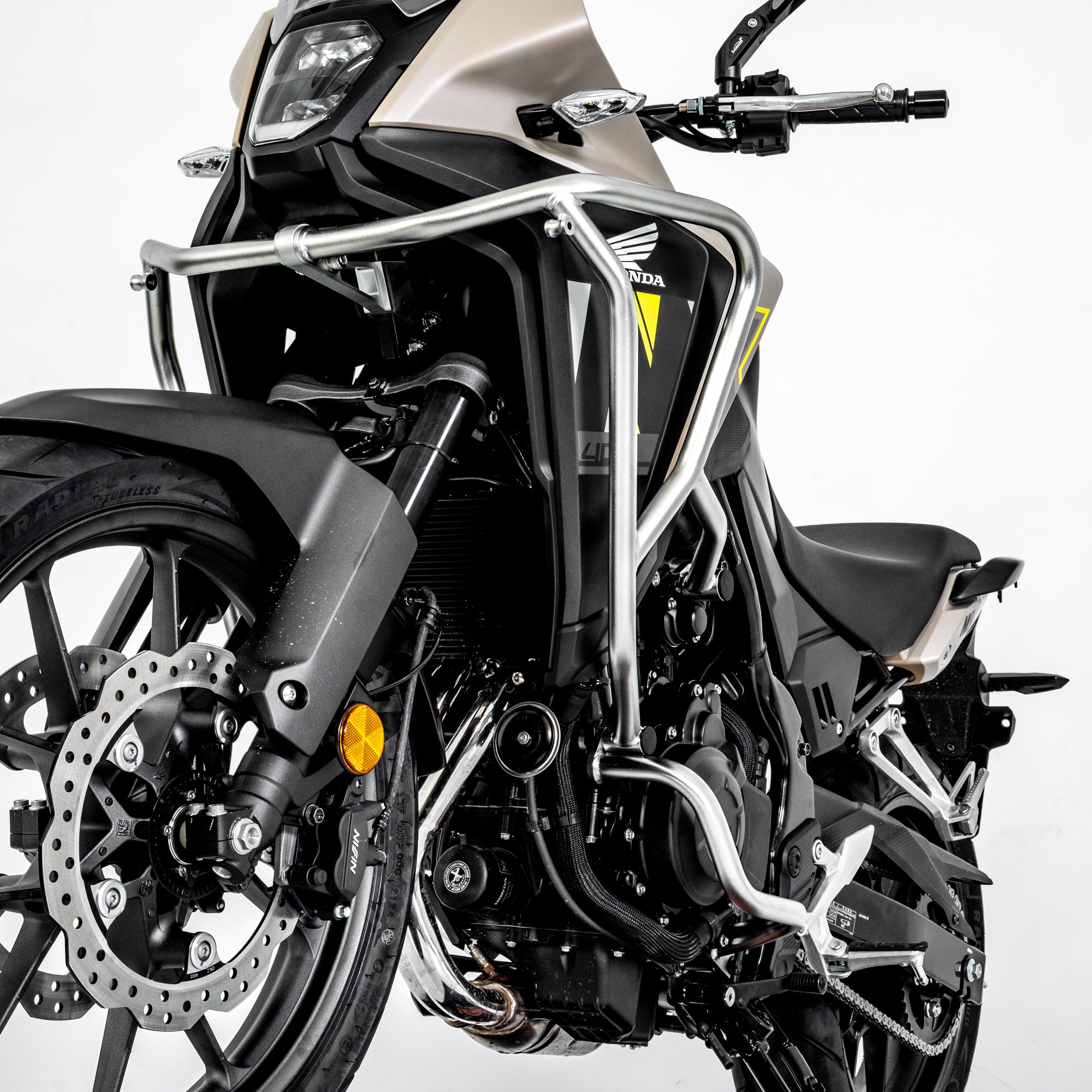 LOBOO Crash Bar for Honda NX400 / NX500 (2024+) | 304 Stainless Steel Engine Guard System - LOBOO