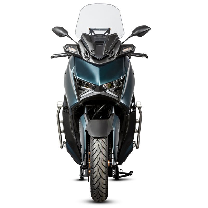 LOBOO Crash Bar for Yamaha XMAX 300 (2021 - 2023+) | 304 Stainless Steel Guard with Highway Pedals - LOBOO