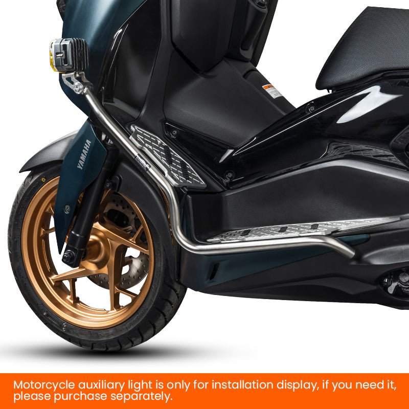 LOBOO Crash Bar for Yamaha XMAX 300 (2021 - 2023+) | 304 Stainless Steel Guard with Highway Pedals - LOBOO