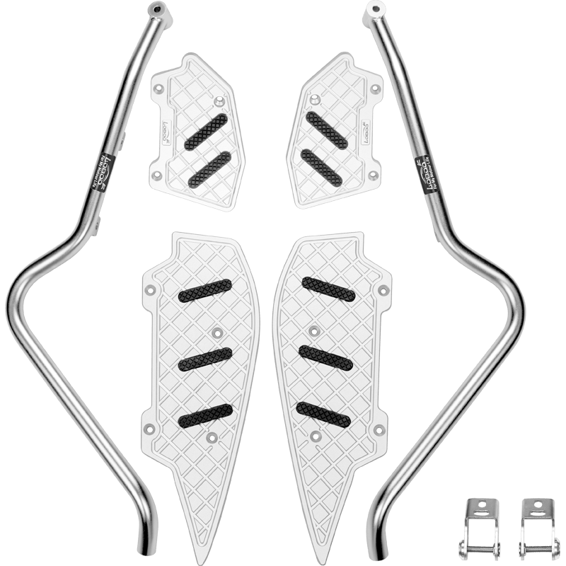 LOBOO Crash Bar for Yamaha XMAX 300 (2021 - 2023+) | 304 Stainless Steel Guard with Highway Pedals - LOBOO