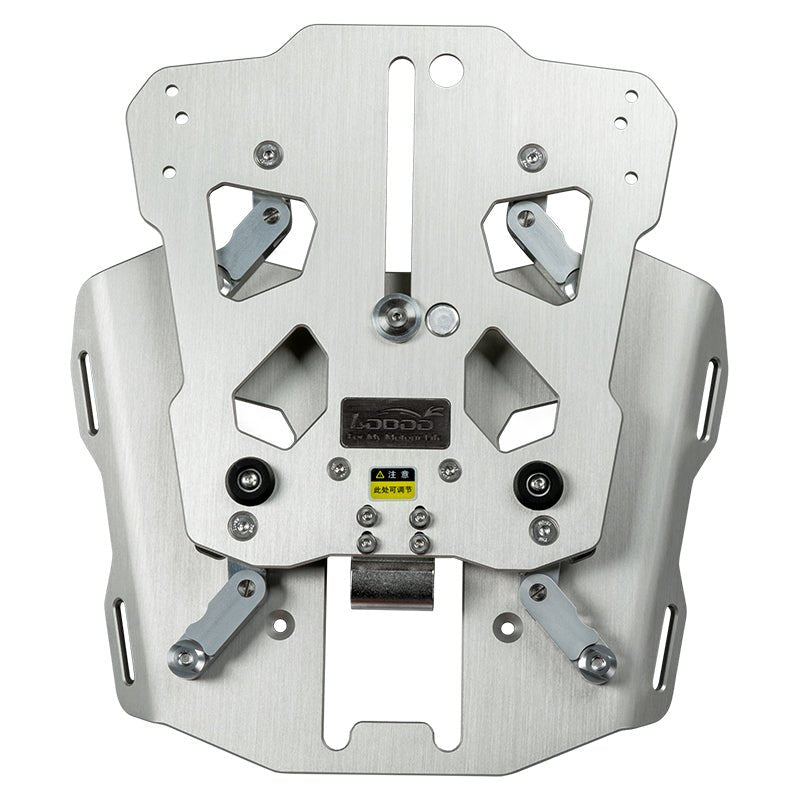 LOBOO Front & Rear Adjustable Sliding Top Case Rack | Aluminum & Carbon Fiber Moving Plate - LOBOO