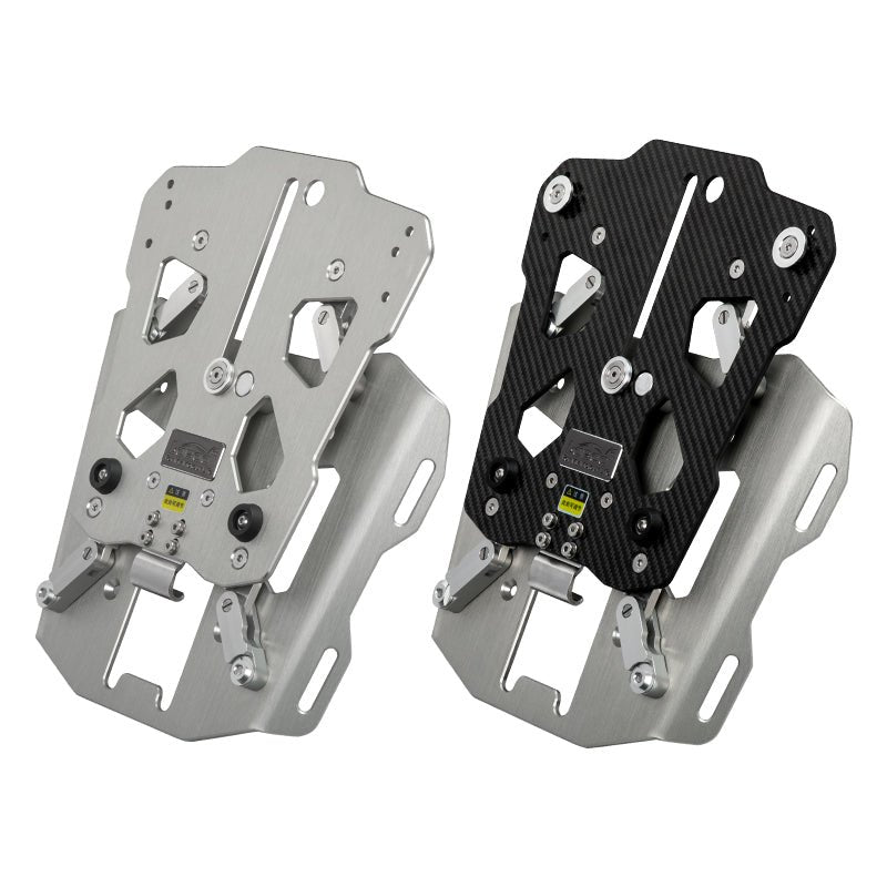 LOBOO Front & Rear Adjustable Sliding Top Case Rack | Aluminum & Carbon Fiber Moving Plate - LOBOO