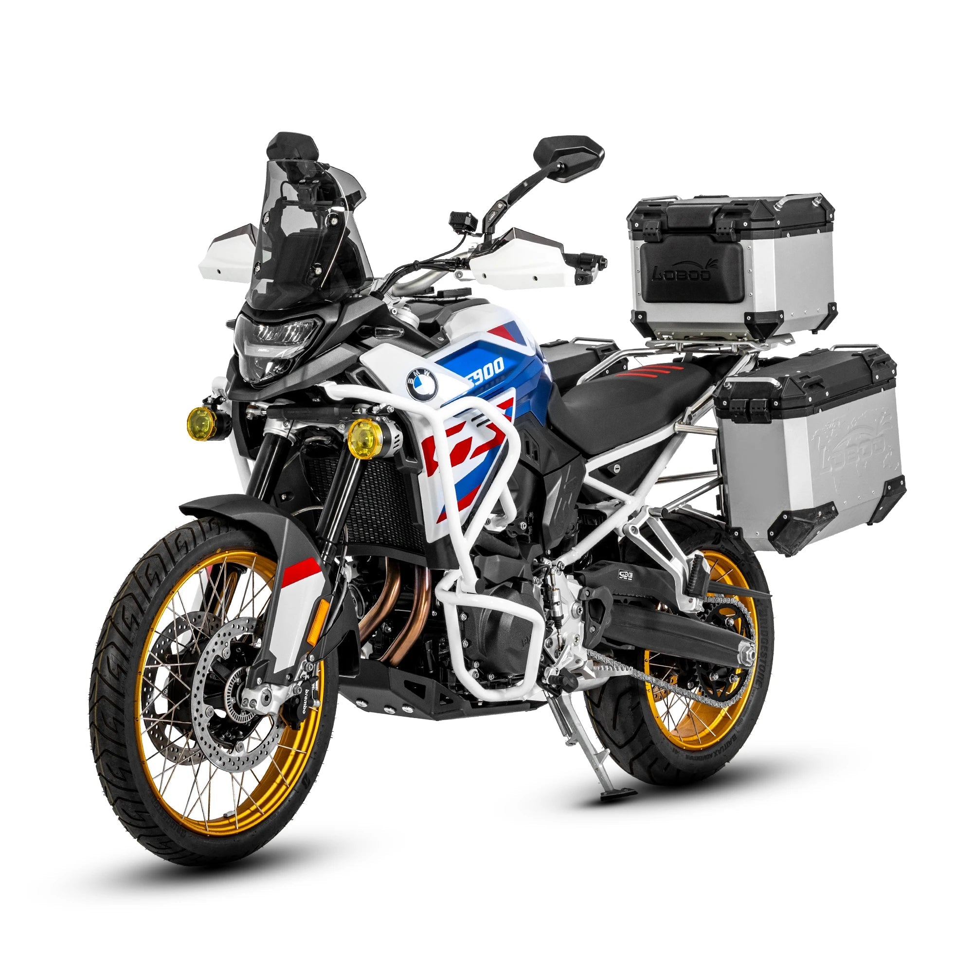 LOBOO Full Protection Crash Bars (Upper Tank + Engine Guards) - BMW F900GS (2024+) | 304 Stainless Steel - LOBOO