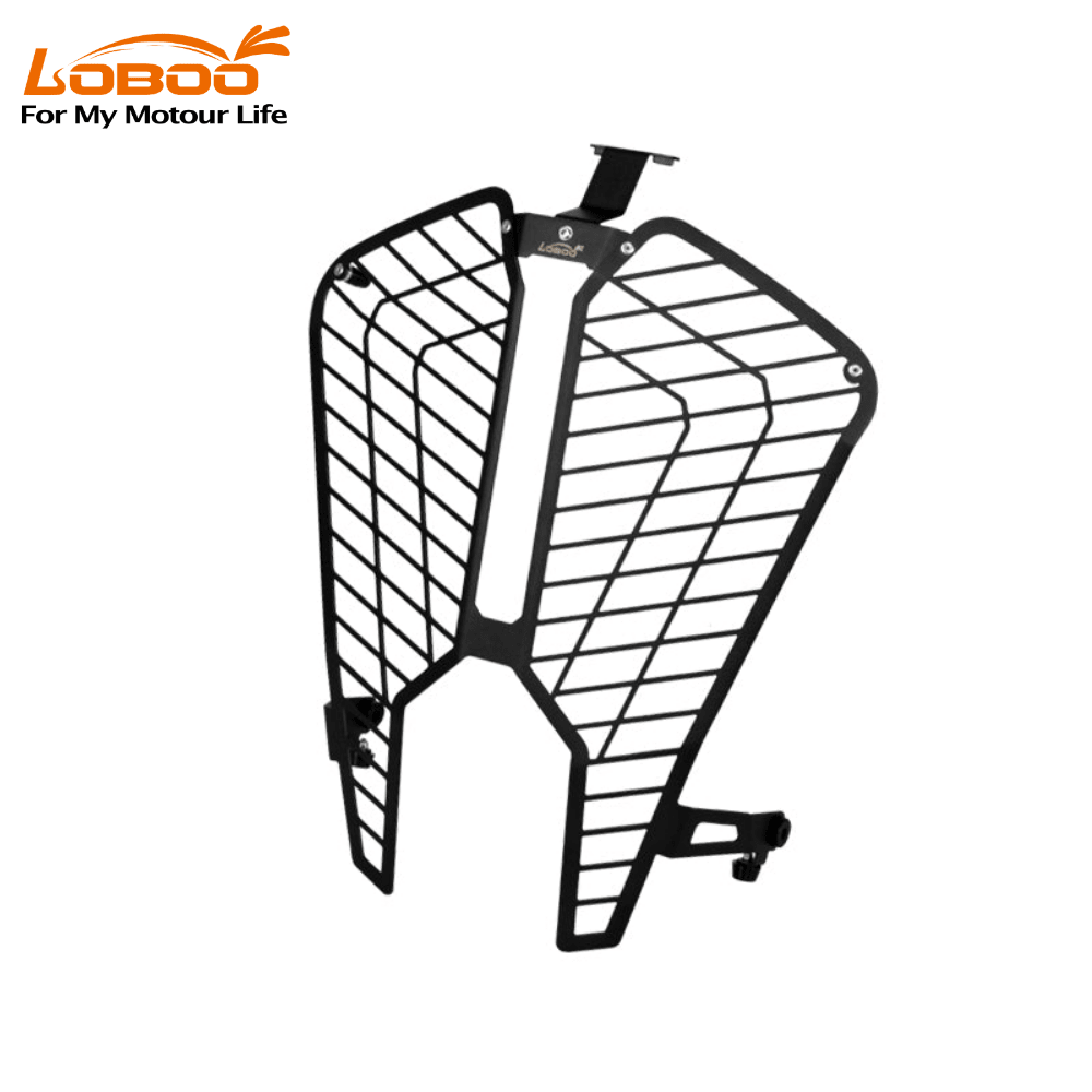 LOBOO Headlight Guard for KTM 1290 Super Adventure S/R (2022+) | Quick-Flip Stainless Steel Protector - LOBOO