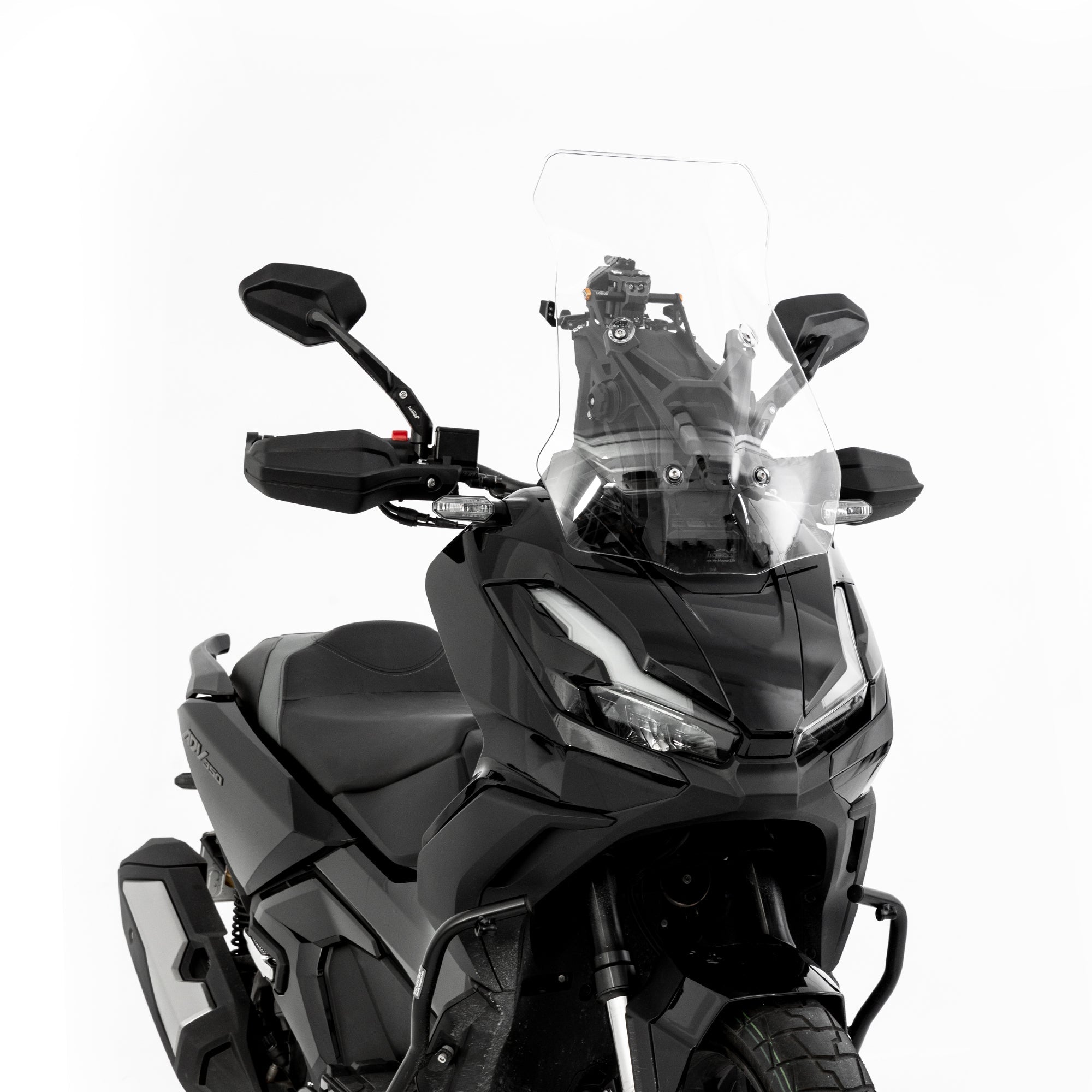 LOBOO High - Strength PC Windshield for Honda ADV350 (2025+) | Transparent & Light Gray - LOBOO