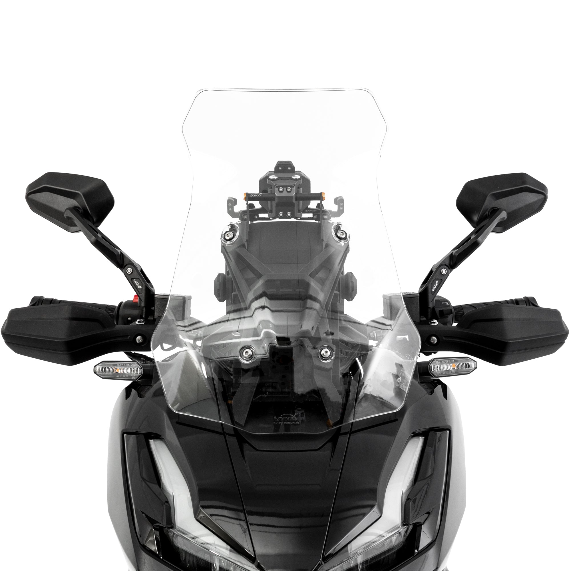LOBOO High - Strength PC Windshield for Honda ADV350 (2025+) | Transparent & Light Gray - LOBOO