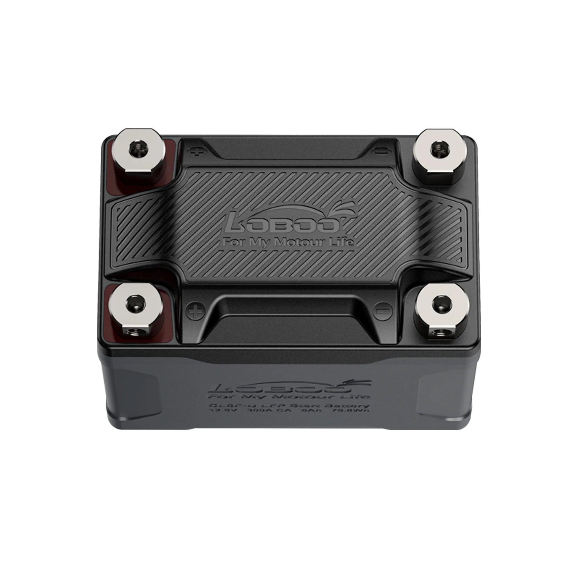 LOBOO Lightweight Lithium Iron Phosphate (LFP) Motorcycle Start Battery - 12.8V 300A/600A CA for ADV, Touring & Sportbikes - Universal Fit - LOBOO