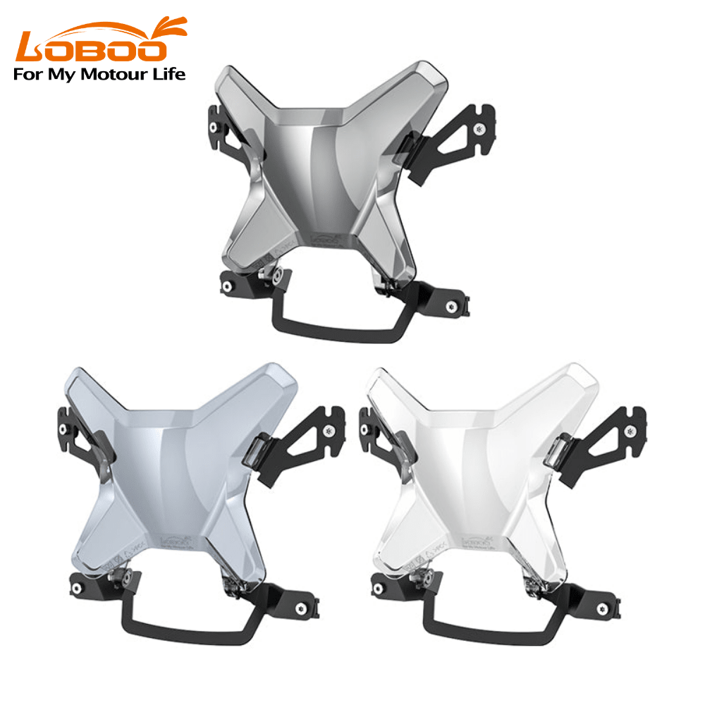 LOBOO Magnetic Headlight Guard for BMW R1300GS(2023-) | Shatterproof PC Lens Protector with Quick-Release - LOBOO