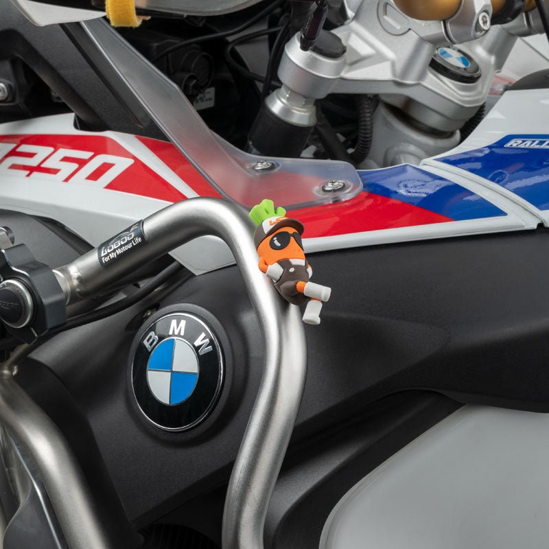 LOBOO Mascot Carrot Charm | Keychain, Flat Mount & 25mm Crash Bar Decoration - LOBOO