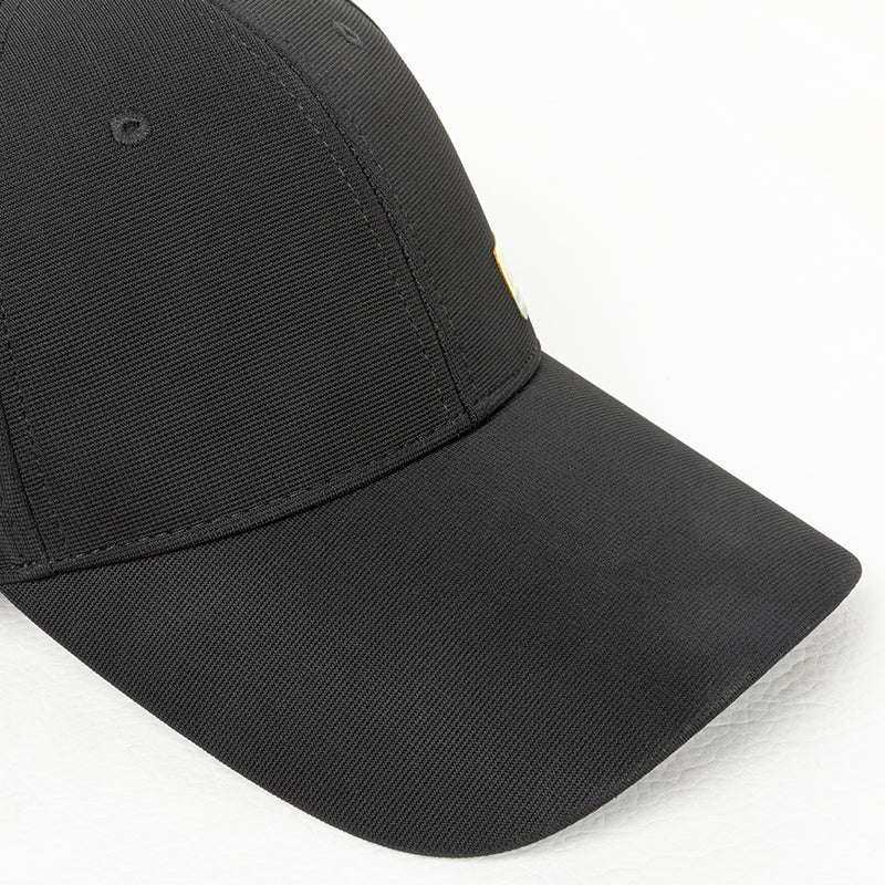 LOBOO Outdoor Sunshade Cap (XZM08BK) | Breathable Polyester Baseball Hat with Silicone Logo - LOBOO