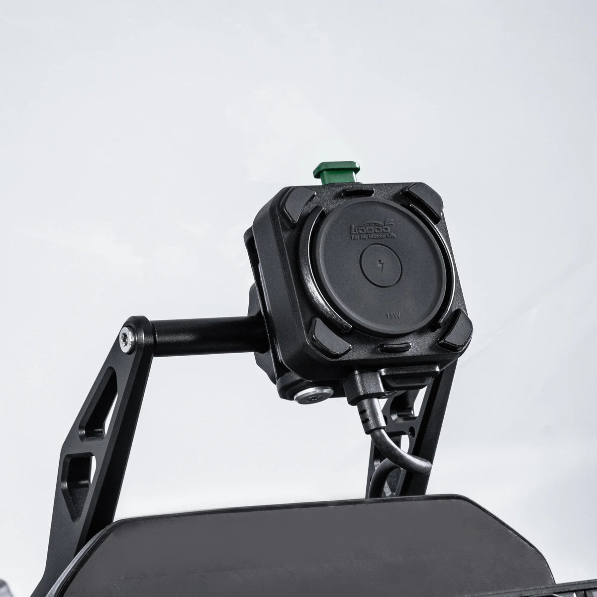 LOBOO PH04 Anti-Vibration Motorcycle Phone Mount with 15W Wireless & 30W Fast Charging for BMW, Honda, Yamaha ADV Motorcycles - LOBOO